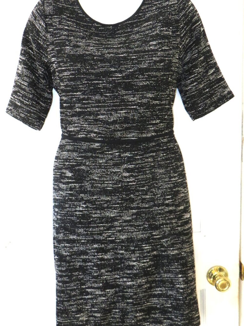 NWT Banana Republic Black/White Nubby Dress Sz 14